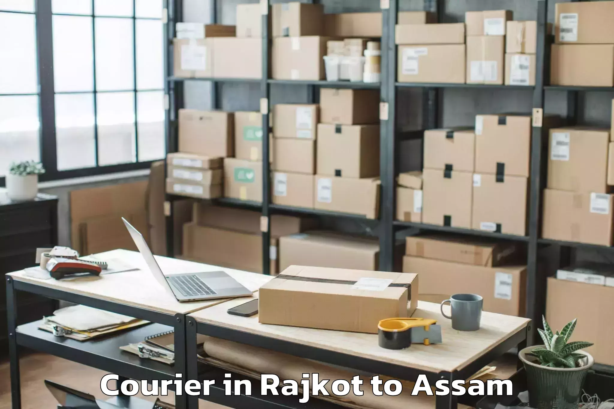 Book Your Rajkot to Banekuchi Courier Today